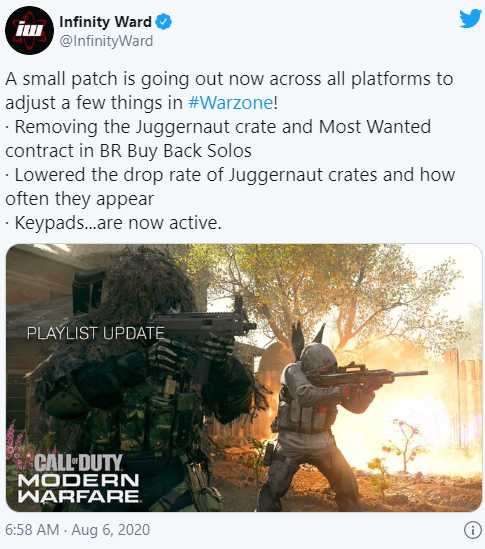 Call Of Duty: Warzone Update, Gizemli Tuş Takımlarını Etkinleştiriyor