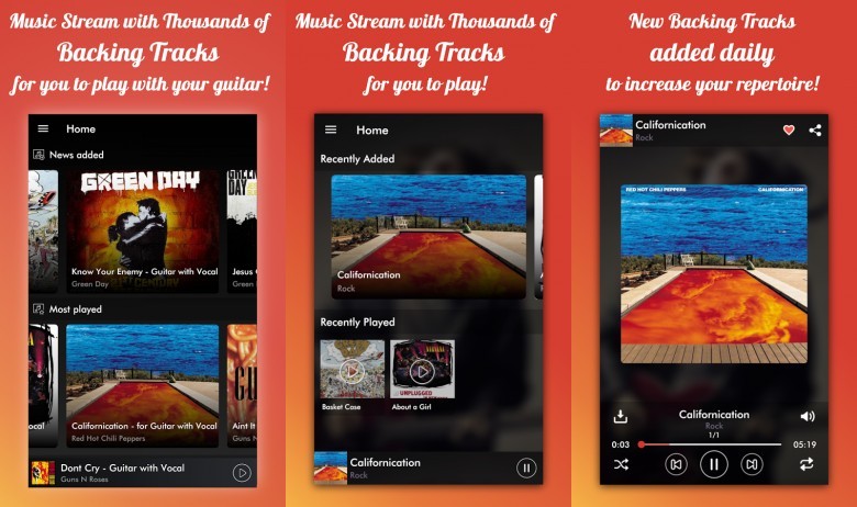 2. Backing Track Play Music