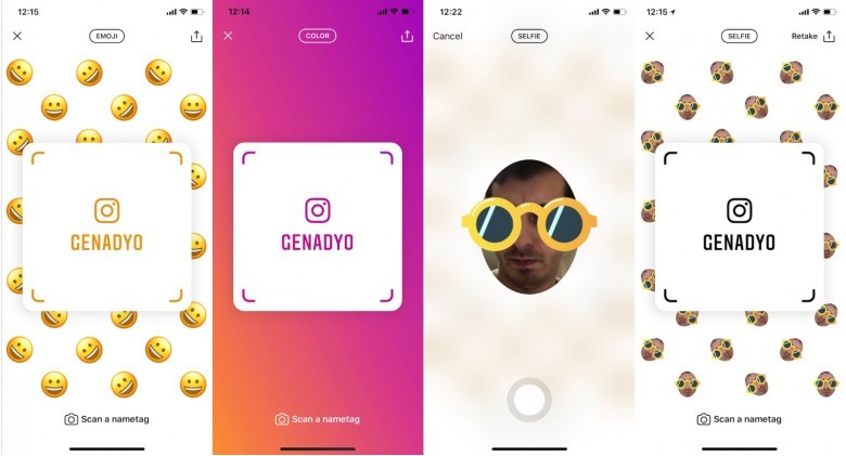 Instagram Nametag