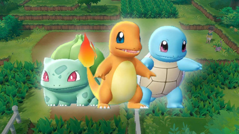 Pokemon Let's Go: Bulbasaur, Charmander ve Squirtle