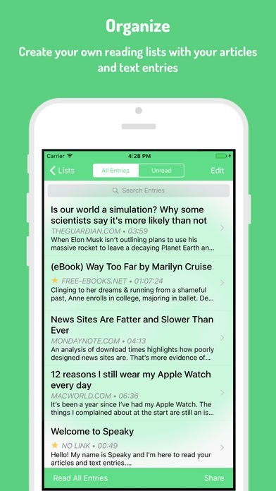 1. Speaky – Article Voice Reader