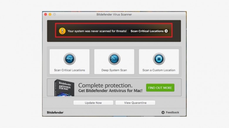 3. Bitdefender Virus Scanner for Mac