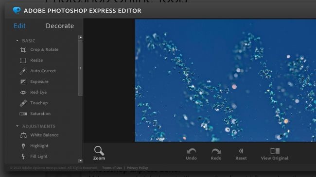 9. Adobe Photoshop Express Editor