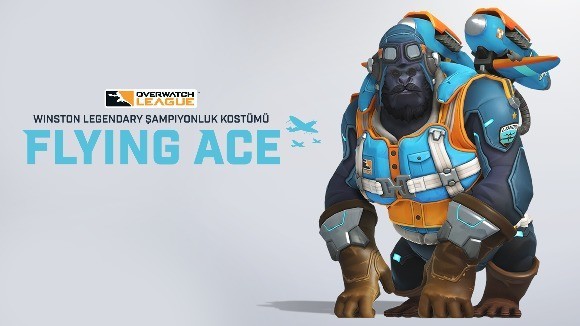 Overwatch Winston Flying Ace