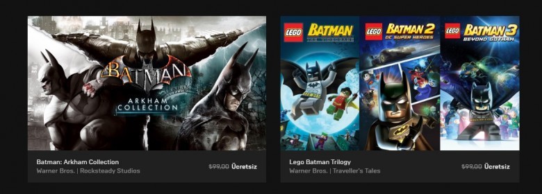 Epic Games’den 6 Ücretsiz Batman Oyunu
