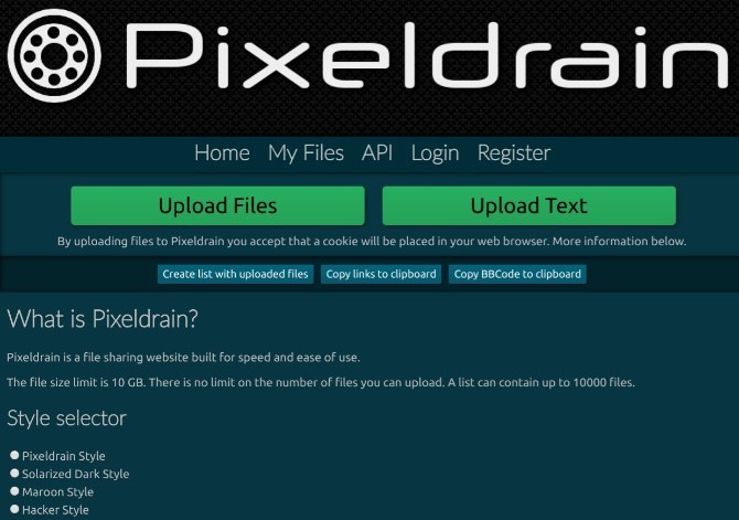 3. Pixeldrain : 100TB’lık dosya aktarım sitesi