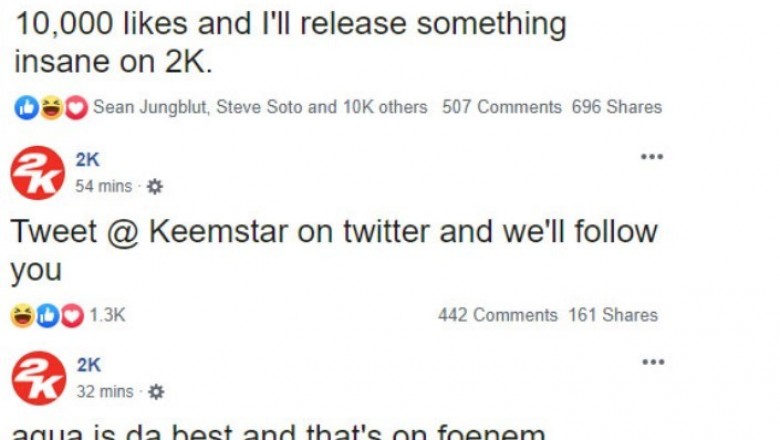 2K Games’in Twitter Ve Facebook Hesapları Hacklendi