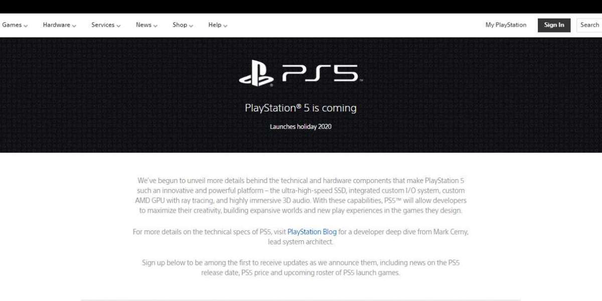 Sony, Playstation 5'in Web Sitesini Yeniledi