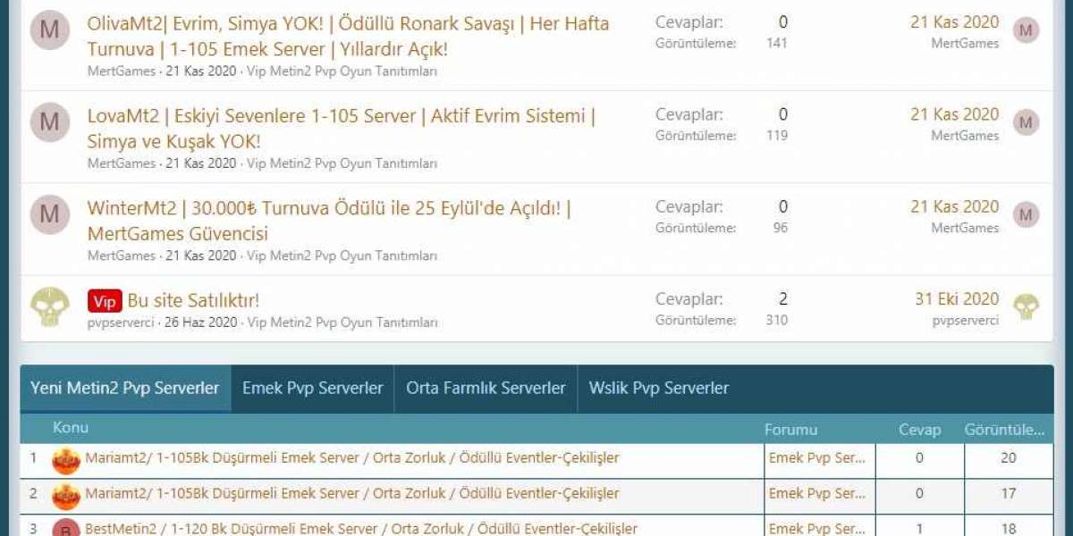 Metin2 PVP Server Tanıtım Sitesi