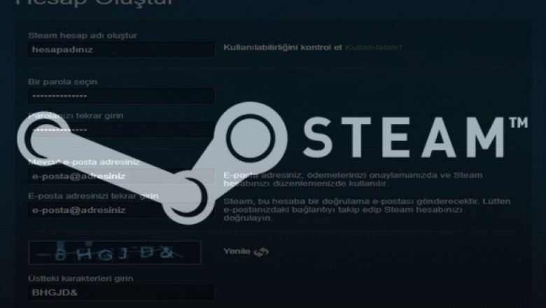 Steam Hesap Açma & Oluşturma