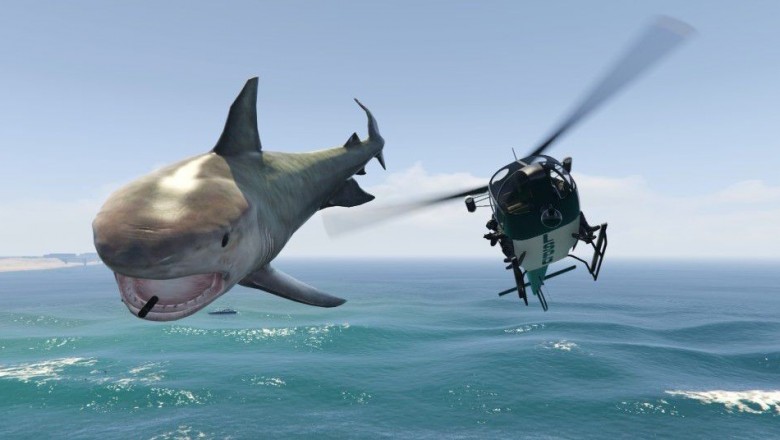 GTA 5 Köpekbalığı Modu ile İnsanlara Saldırın