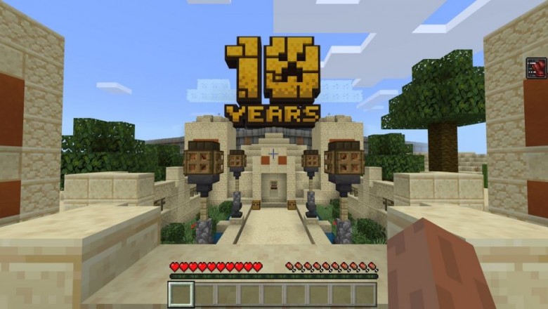 Minecraft 10. Yıldönümü Haritası Dev Bir İnteraktif Müze
