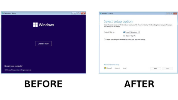 Windows 11’de güncellenmiş bir kurulum programı Vista’dan bu yana ilk kez ortaya çıkıyor.