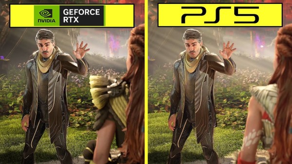 Horizon Forbidden West’in PC ve PS5’deki grafiklerinin erken karşılaştırması.
