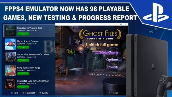 PlayStation 4 Emülatörü, fpPS4, Artık Bilgisayarda 144 Oyunu Çalıştırabiliyor