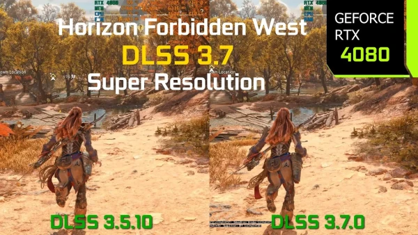 Horizon Forbidden West’de DLSS 3.7.0’ı Önceki Sürümle Karşılaştırma